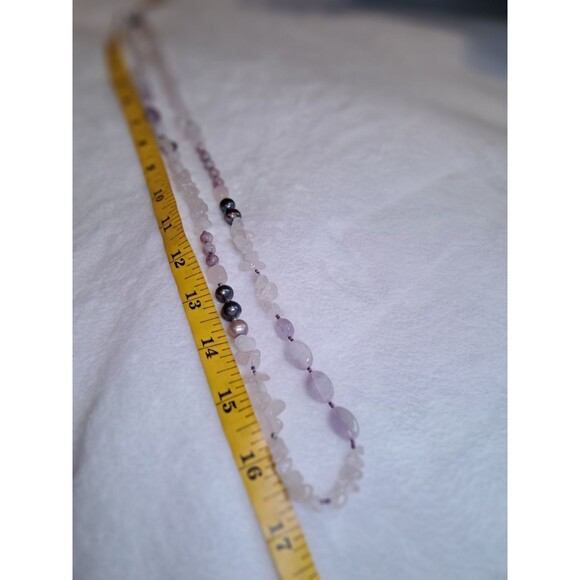 NWT Peyote Bird Free Spirit Gemstones Pearls Chips Bead Mix Long Necklace 34" - Picture 12 of 12